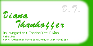 diana thanhoffer business card